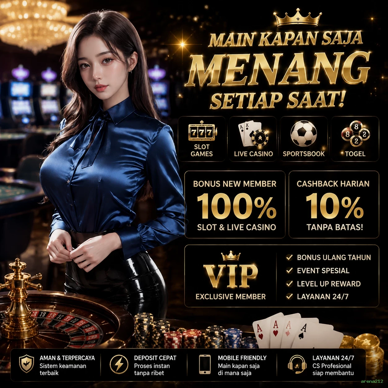arena212 Platform Game Terpercaya untuk Pemain Indonesia
